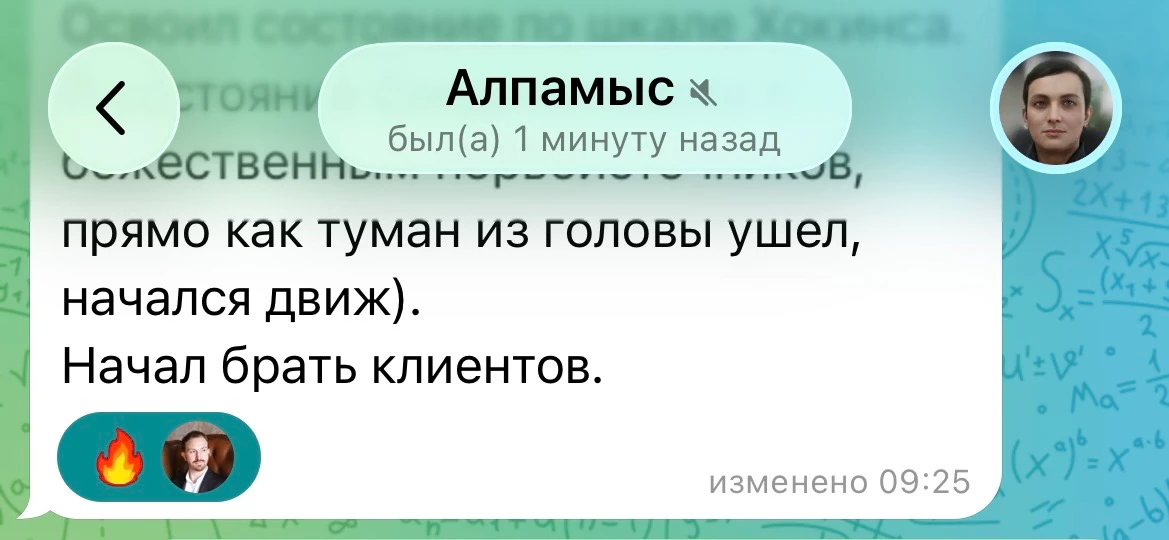 Отзыв Алпамыса о ясности, движении и начале работы с клиентами